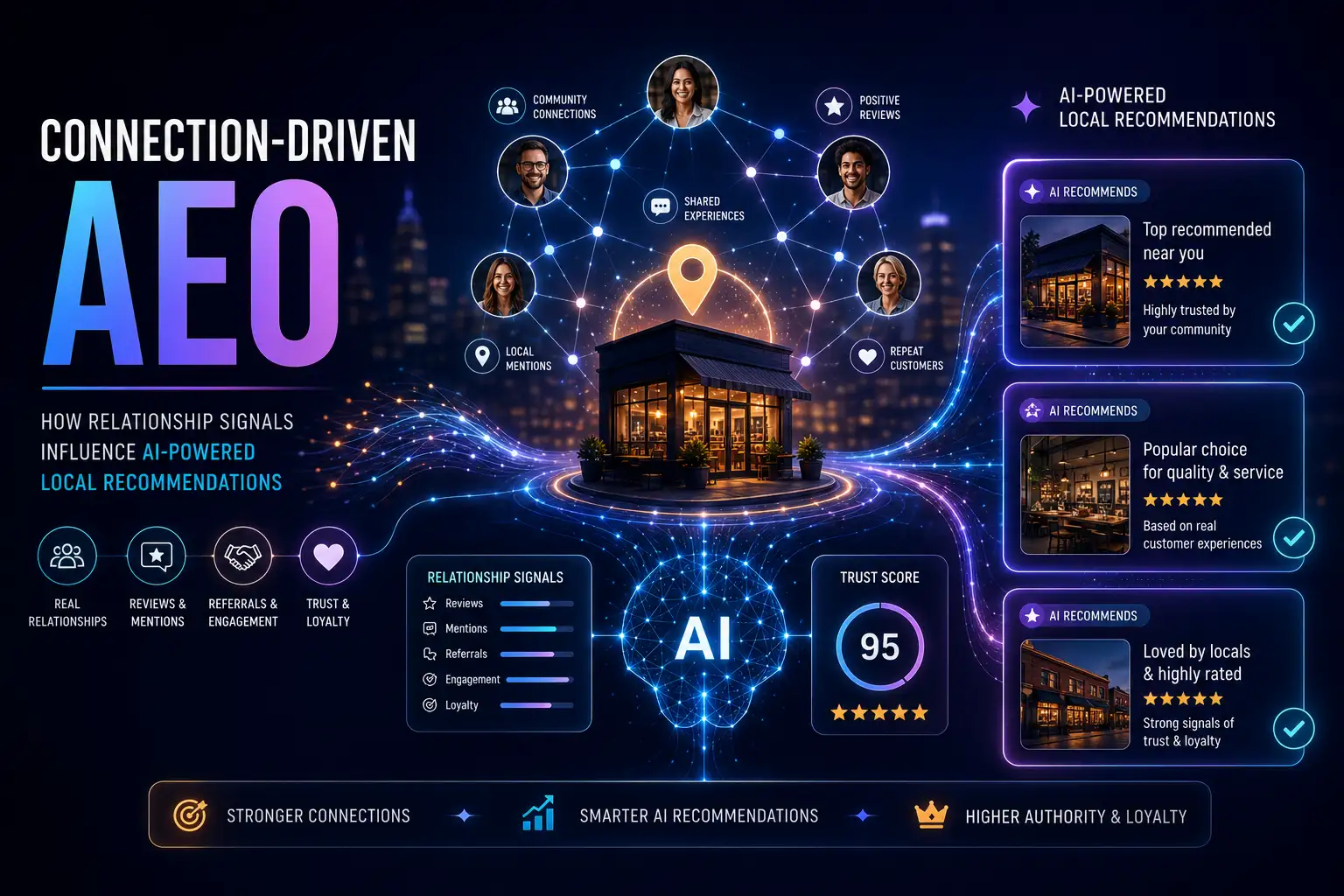 Connection-Driven AEO: How Relationship Signals Influence AI-Powered Local Recommendations